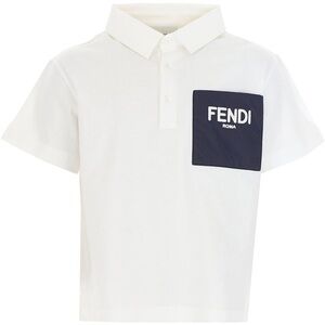 USED Fendi white polo. Boys size 12